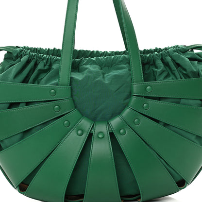 Bottega Veneta French Calfskin Shell Bag Racing Green 9 of 12