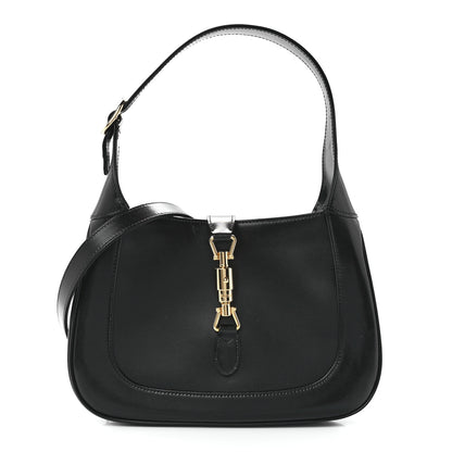 Gucci Boarded Dyana Lux Calfskin Small Jackie 1961 Hobo Black 1 of 12