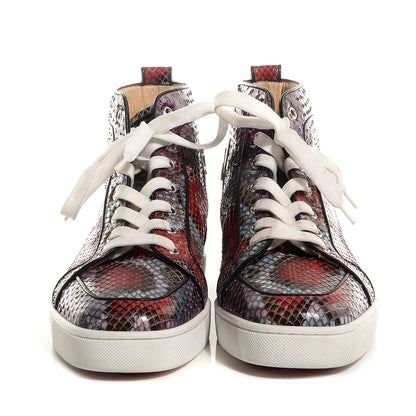 Christian Louboutin Mens Python Rantus Orlato Hightop Sneaker 43 Purple 2 of 5