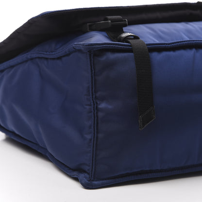 Prada Tessuto Nylon Soft Calf Messenger Royal Black 10 of 11