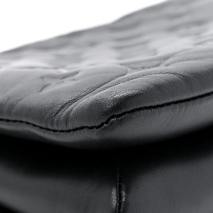 Louis Vuitton Lambskin Embossed Monogram Coussin PM Black 10 of 14