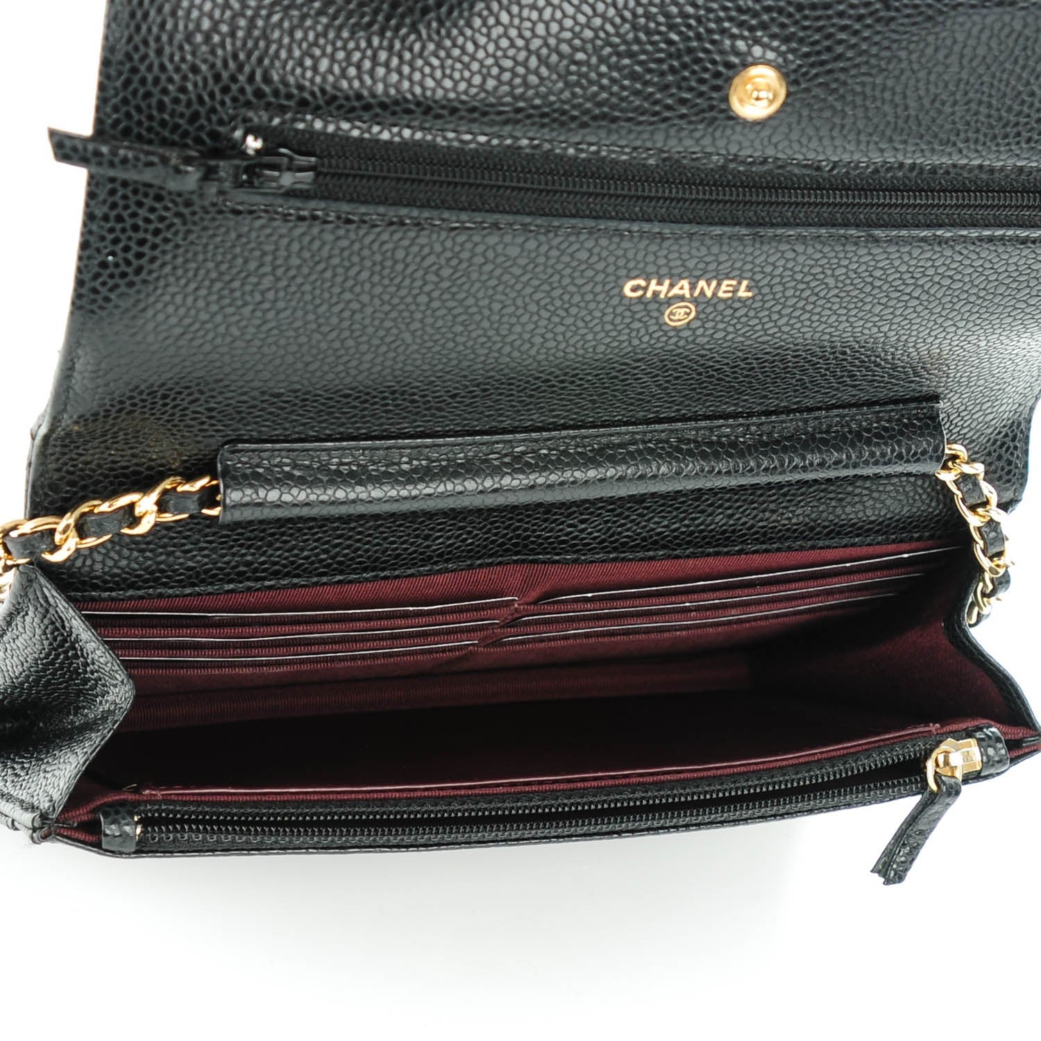 Chanel Caviar Quilted Wallet On Chain WOC Black 5 of 8
