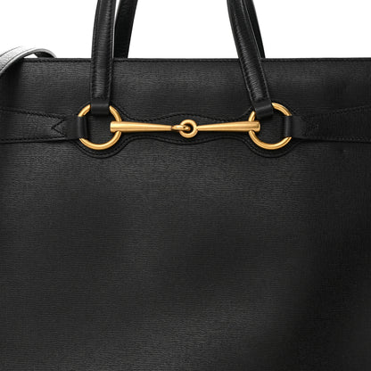 Gucci Textured Calfskin Large Bright Bit Tote Black 8 of 11