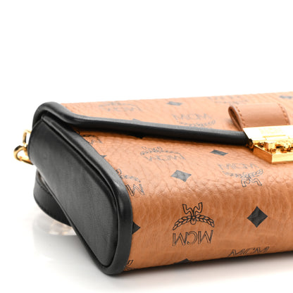 MCM Visetos Millie Wallet On Chain Cognac Black 9 of 10
