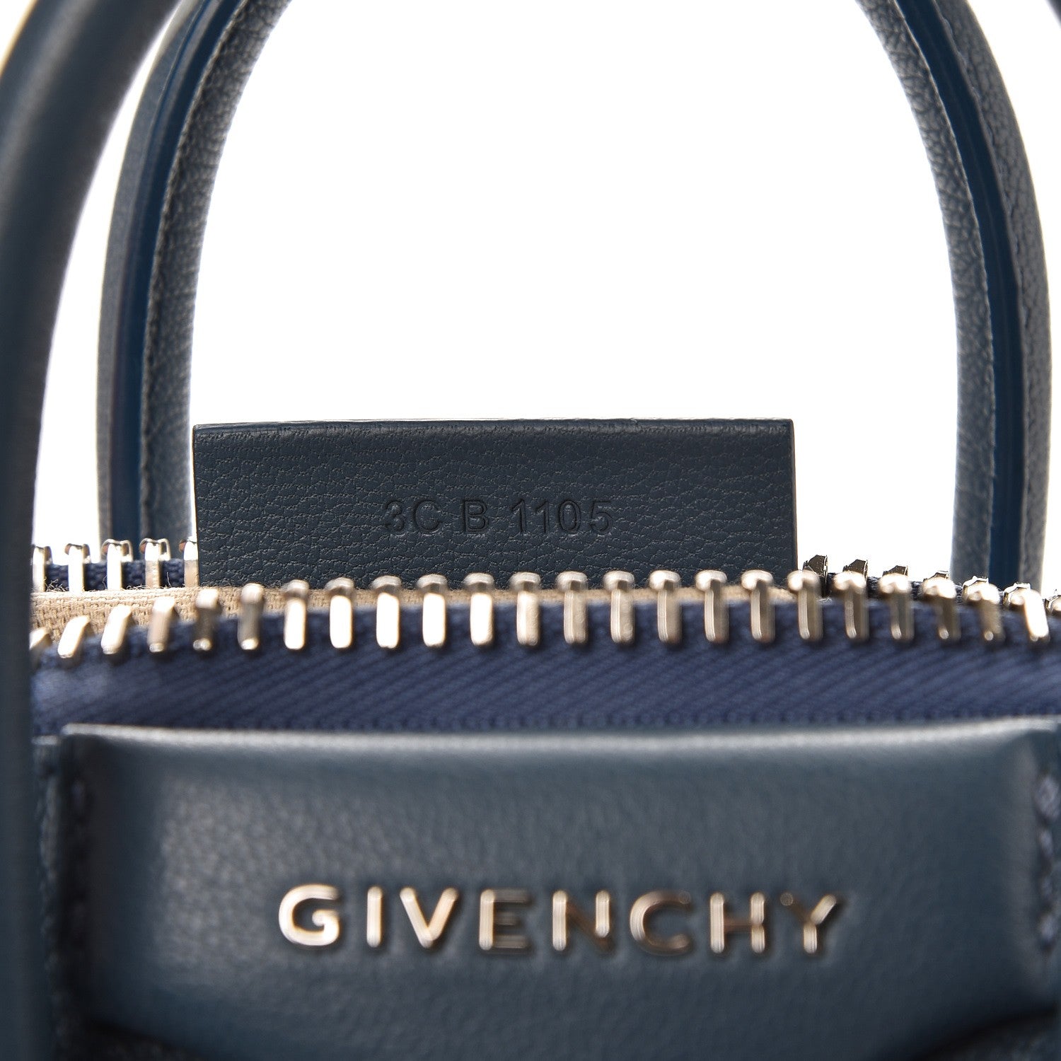 Givenchy Sugar Goatskin Mini Antigona Mineral Blue 8 of 9