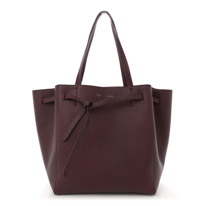 Celine Soft Grained Calfskin Small Belt Cabas Phantom Burgundy 1 of 10