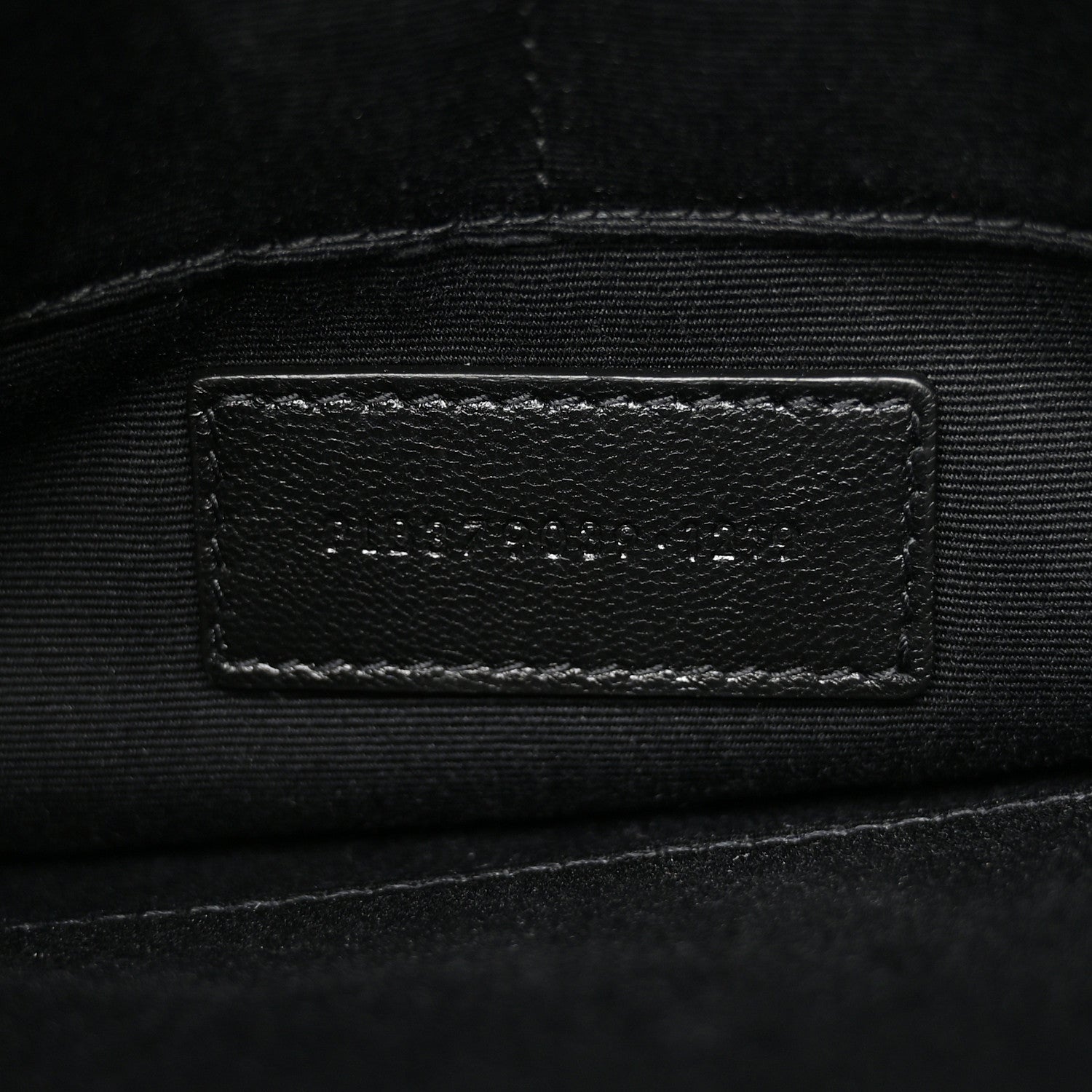Saint Laurent Calfskin Matelasse Chevron Monogram A5 Wristlet Black 7 of 9