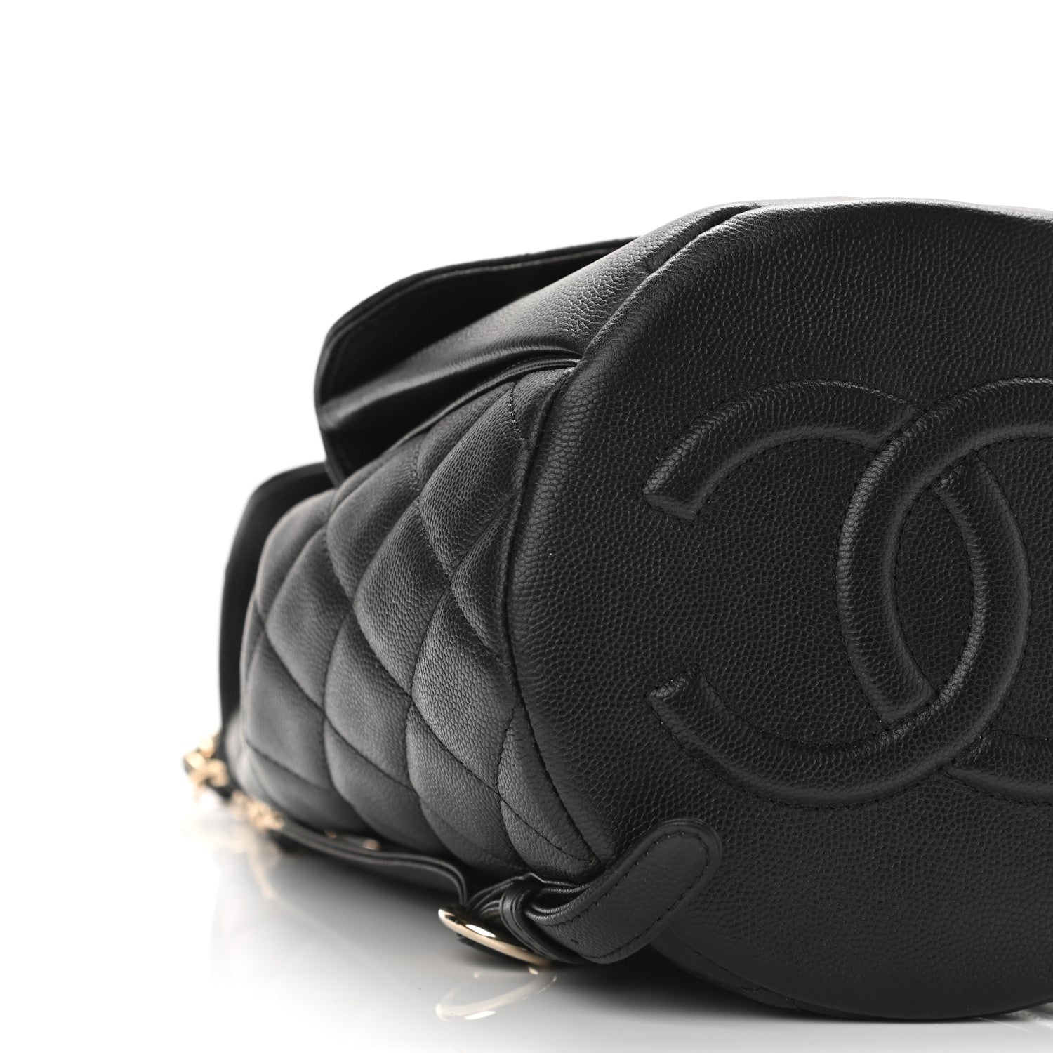Chanel Caviar Quilted Pockets Backpack Black 8 of 10