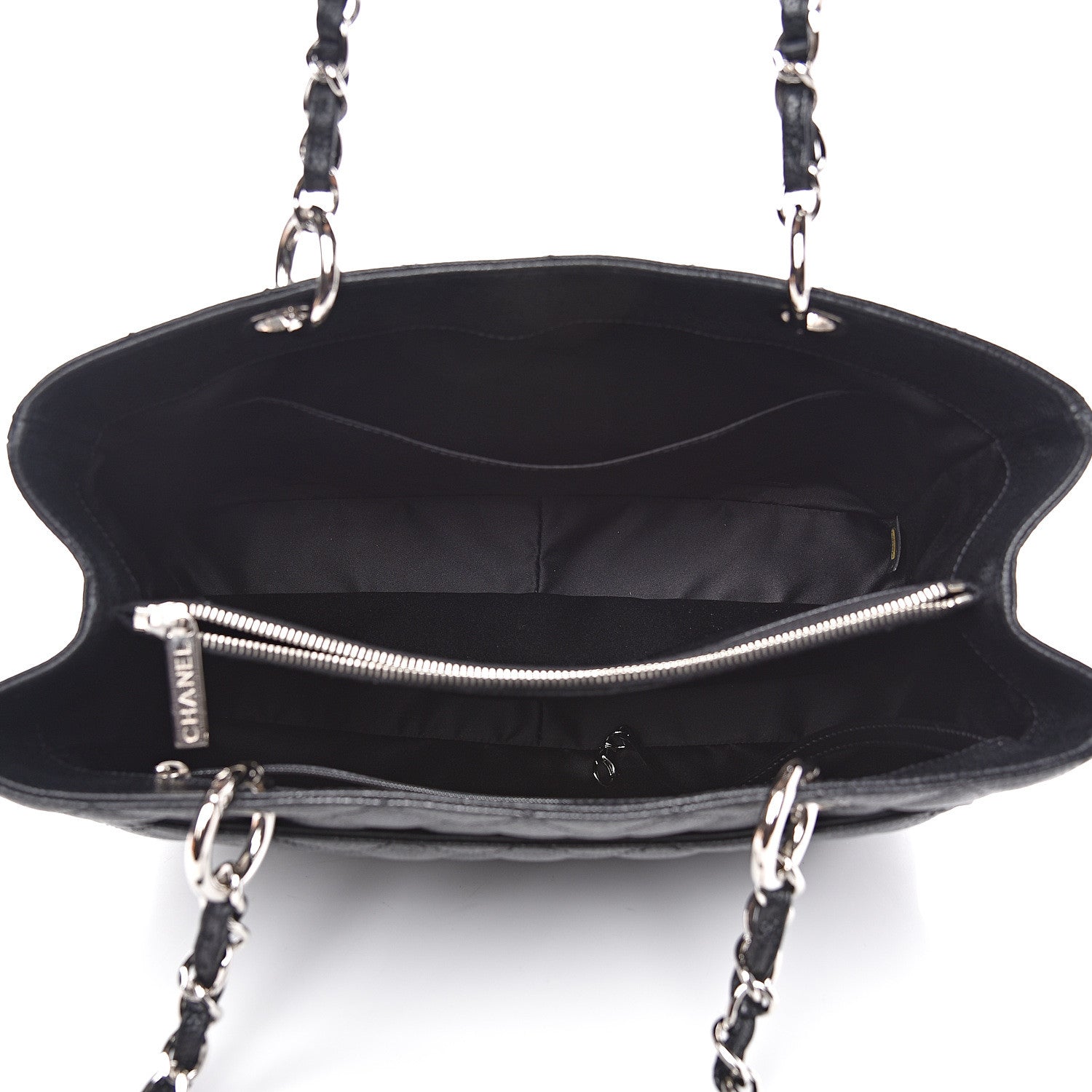 Chanel Caviar Quilted Grand Shopping Tote GST Black 4 of 10
