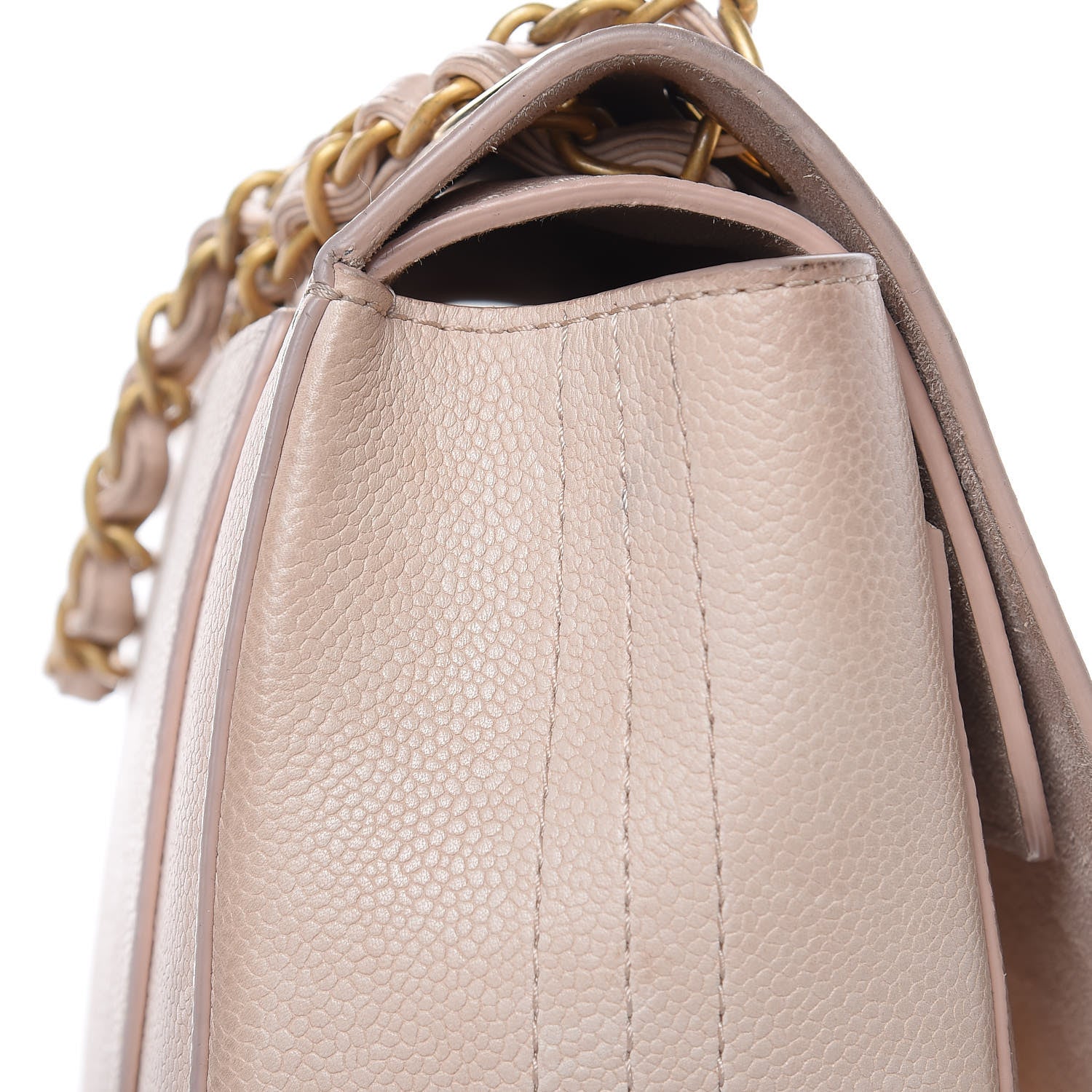 Chanel Grained Calfskin Jumbo Classic Pure Double Flap Nude 10 of 23
