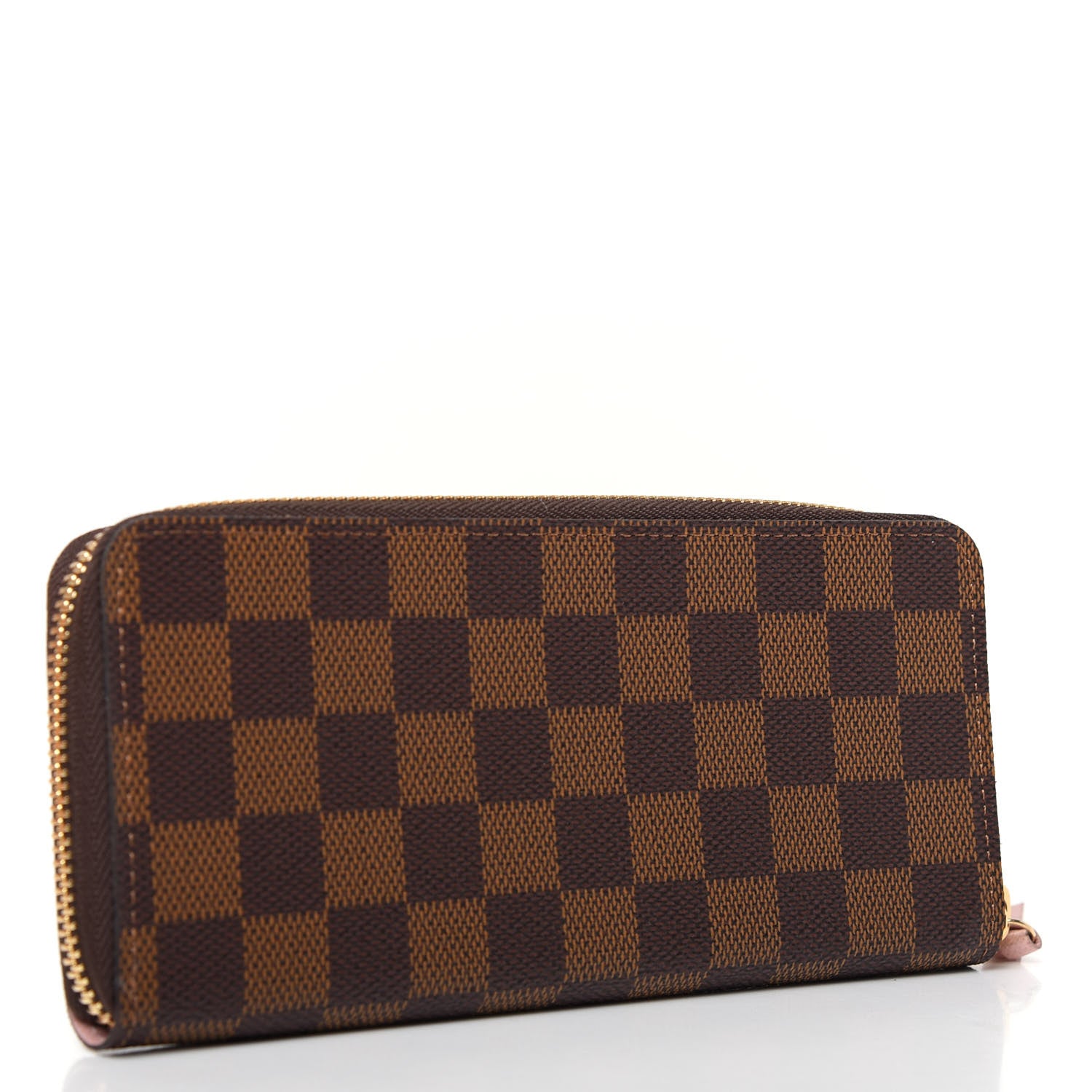 Louis Vuitton Damier Ebene Clemence Wallet Rose Ballerine 3 of 7