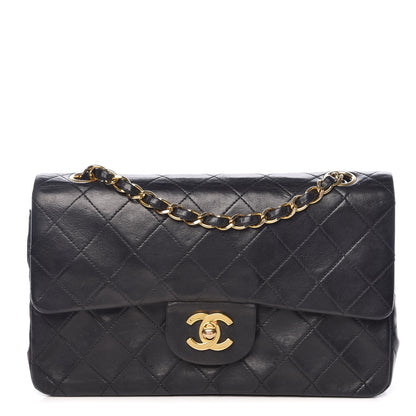 Chanel Lambskin Quilted Small Double Flap Black 1 of 13