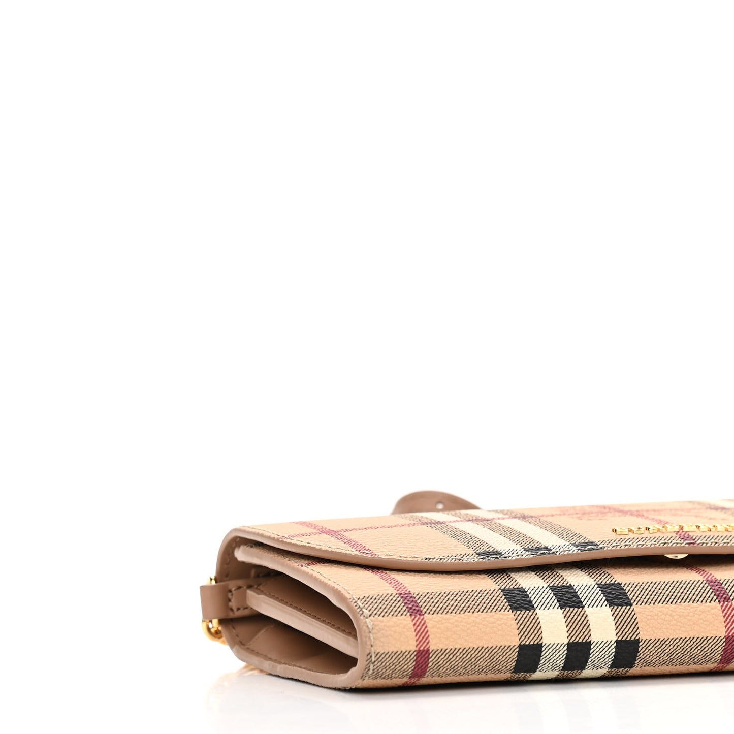 Haymarket Check Henley Wallet On Chain Mid Camel