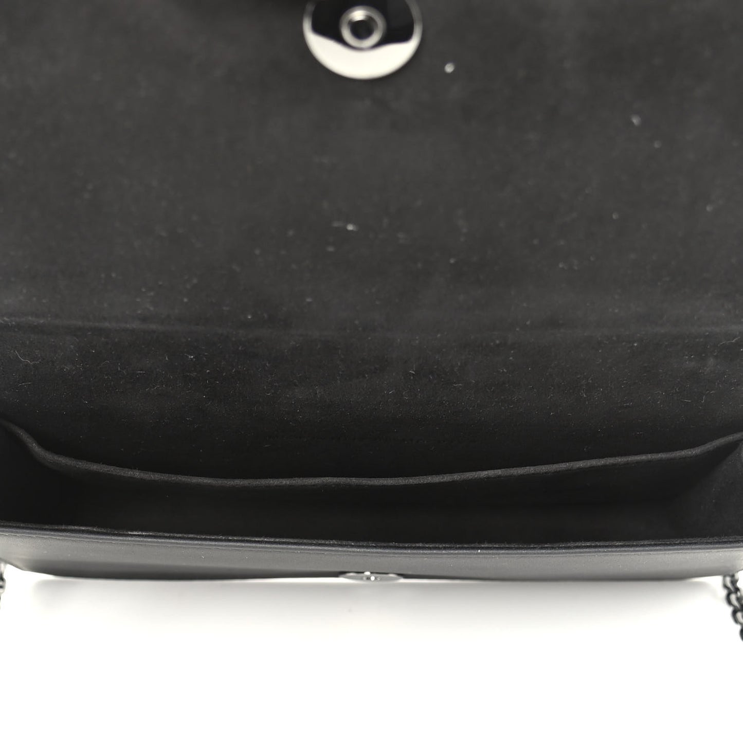Ultra Matte Calfskin Cannage Lady Dior Clutch Black