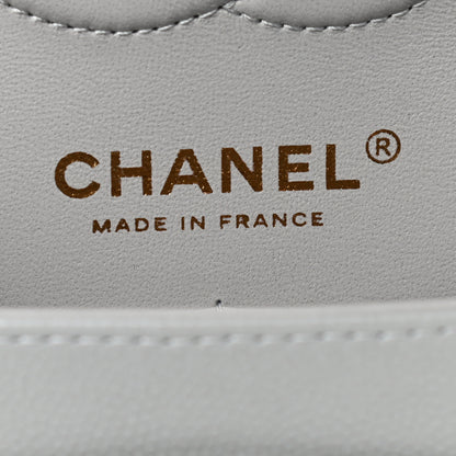 Chanel Caviar Quilted Small Double Flap Grey 6 of 9