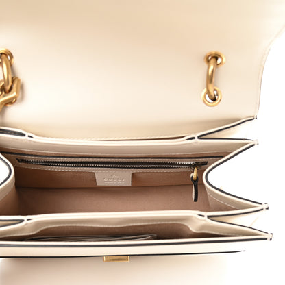 Gucci Calfskin Sylvie Web Small Queen Margaret Top Handle Bag White 5 of 9