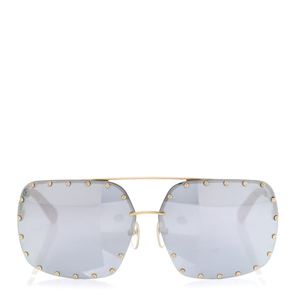 Louis Vuitton Square Sunglasses Z3407U Blue 2 of 9