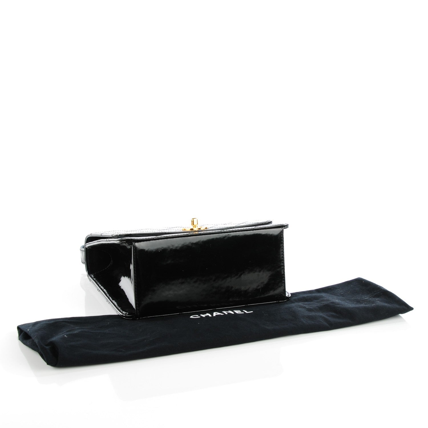 Chanel Patent Medium Kelly Flap Black 4 of 9