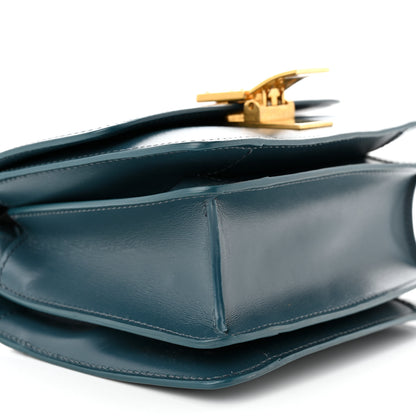 Celine Box Calfskin Small Classic Box Flap Bag Petrol 9 of 11