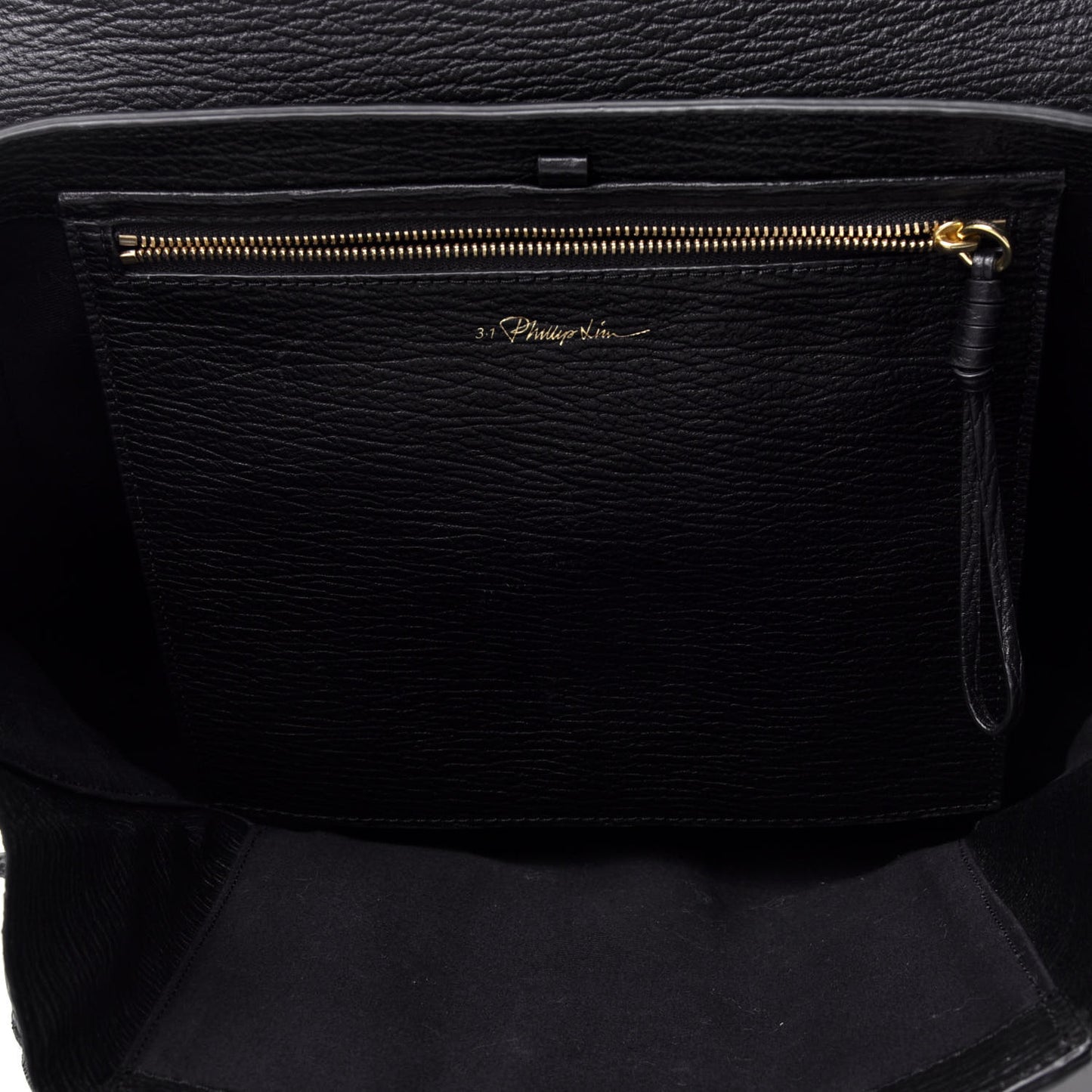 Textured Calfskin Medium Pashli Satchel Black