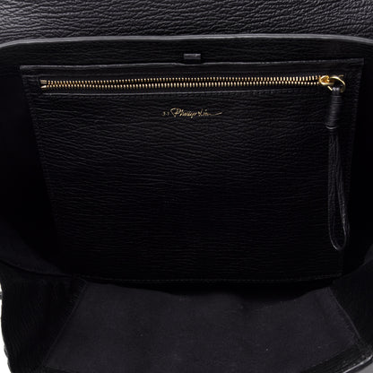 3.1 Phillip Lim Textured Calfskin Medium Pashli Satchel Black 6 of 10