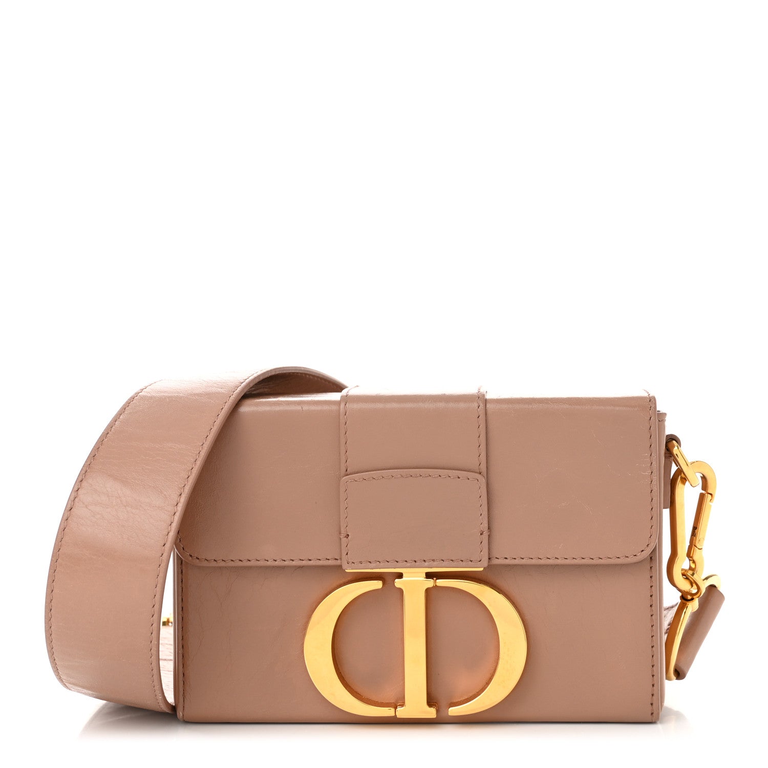 Christian Dior Smooth Calfskin Micro 30 Montaigne Flap Bag Pale Pink 1 of 11