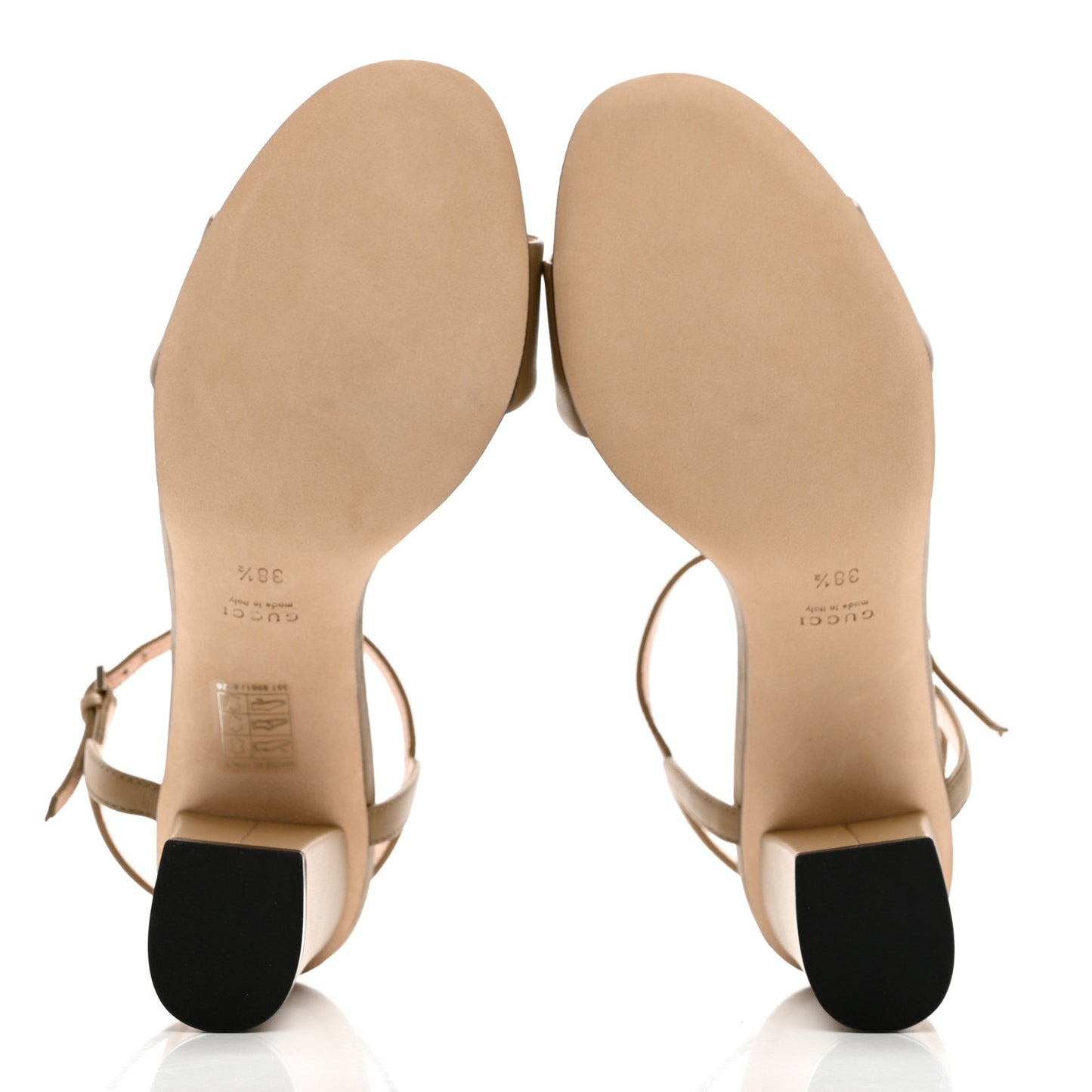 Calfskin Miro Soft Horsebit Mid Heel Sandals 38.5 Bright Camel
