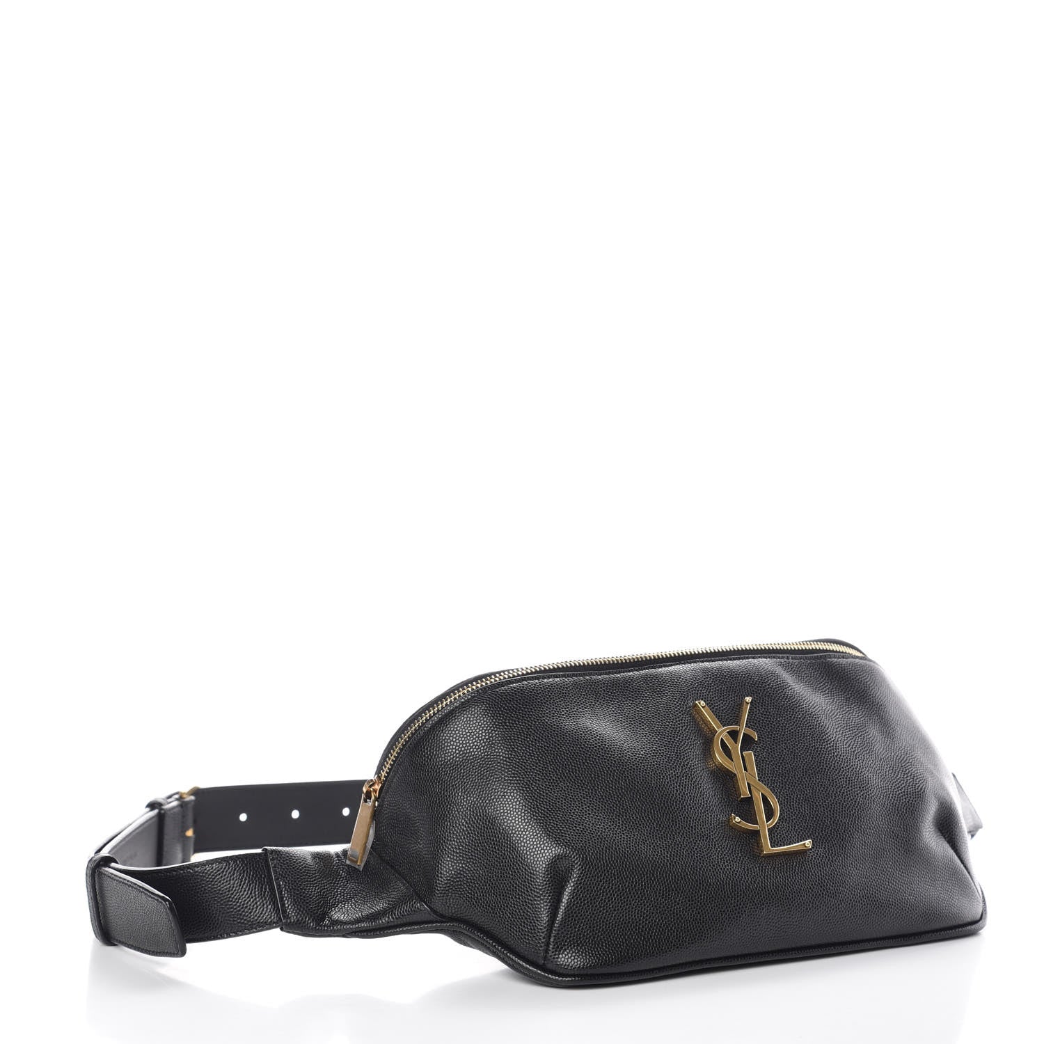 Saint Laurent Grain De Poudre Monogram Belt Bag Black 4 of 6