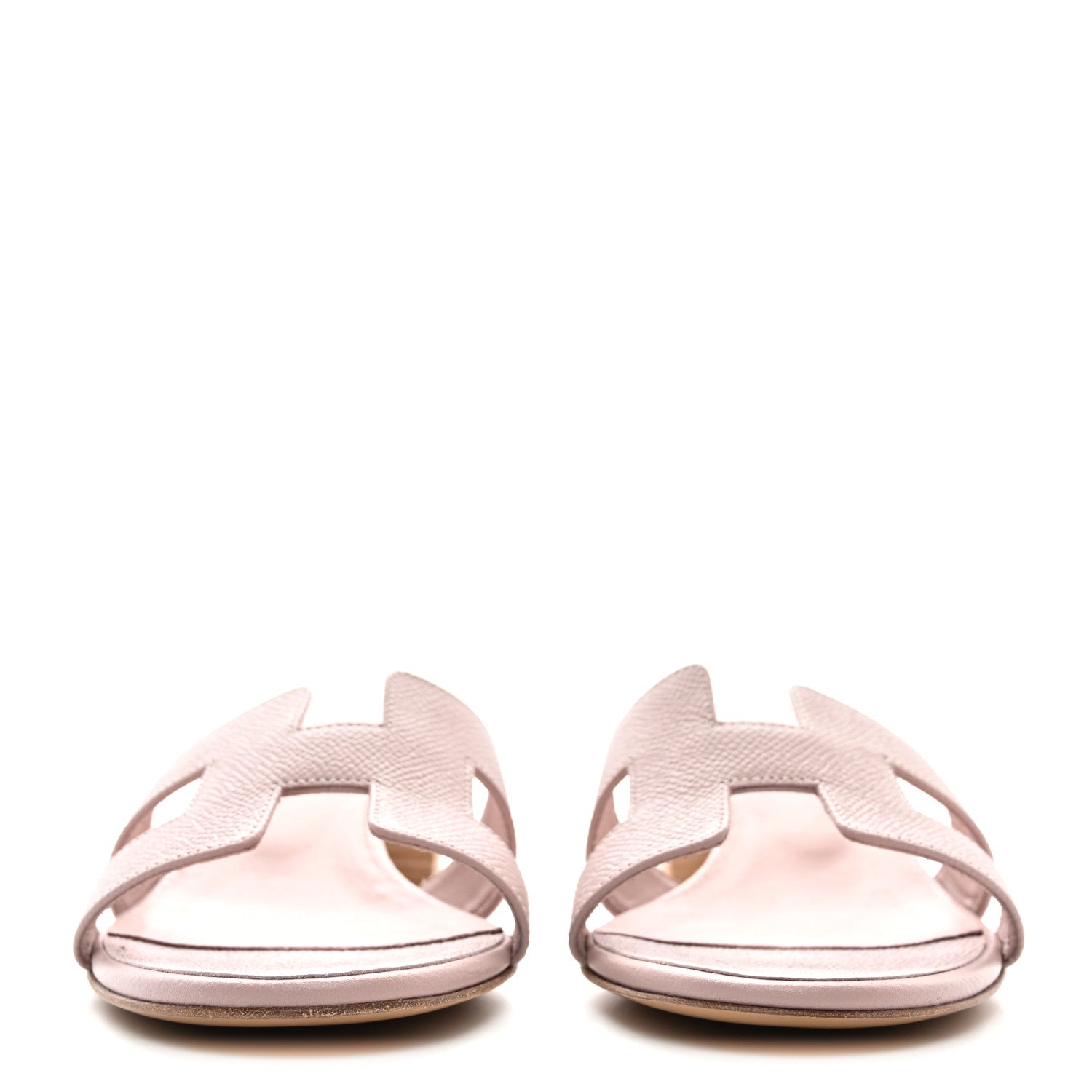 Hermes Epsom Oasis Sandals 36.5 Rose Porcelaine 2 of 8