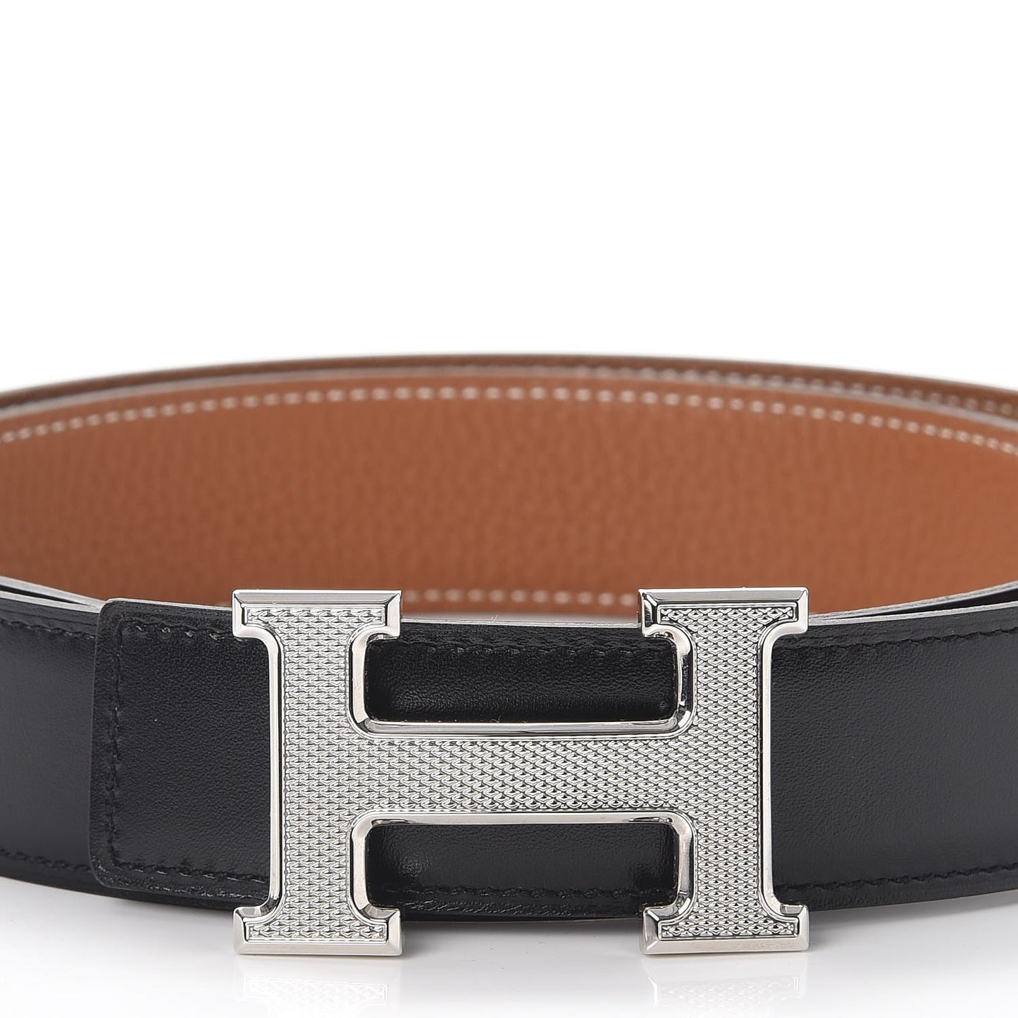 Box Togo 32mm Guilloche H Belt 90 Black Gold