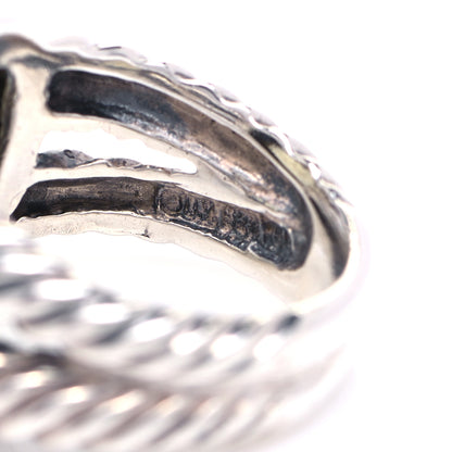 David Yurman Sterling Silver 18K Yellow Gold Lemon Citrine 11mm Albion Ring 49 5 4 of 5