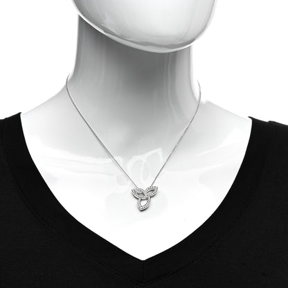 Harry Winston Platinum Diamond Lily Cluster Pendant Necklace 2 of 5