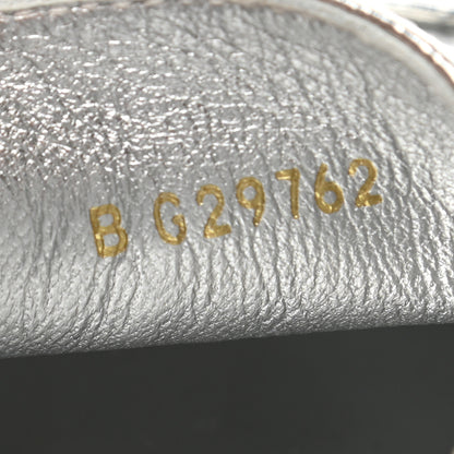 Chanel Laminated Goatskin CC Espadrilles 38 Silver 9 of 9