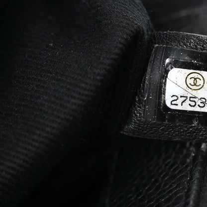 Chanel Caviar Diamond Stitched Small Top Handle Flap Black 7 of 10