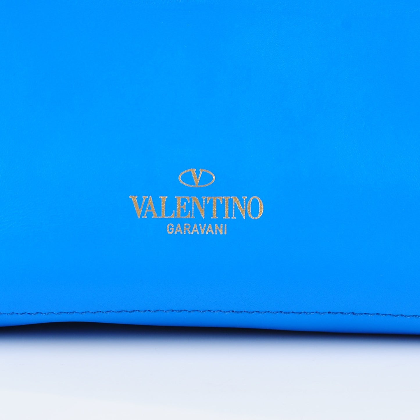 Nappa Medium Rockstud Soft Tote Blue Fluo