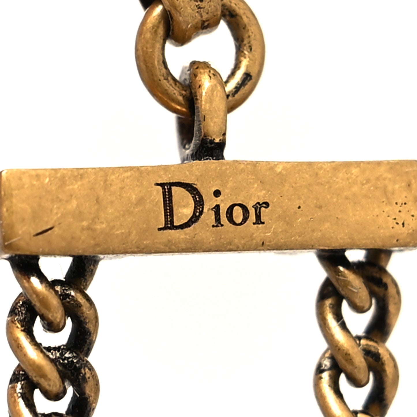 Metal J'Adior Choker Necklace Aged Gold