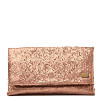 Louis Vuitton Jacquard Quilted Monogram Limelight Clutch GM Rose Gold 1 of 7