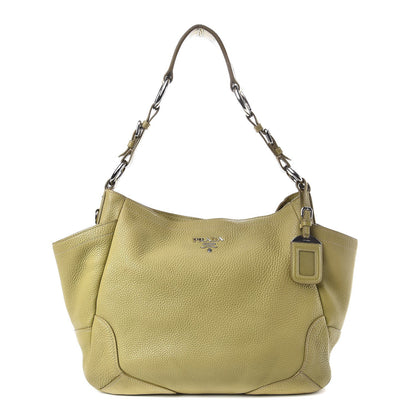 Prada Vitello Daino Side Pocket Hobo Green 1 of 22