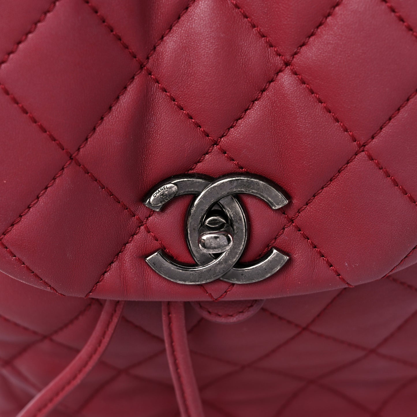 Lambskin Quilted Daily Supple Backpack Fuchsia