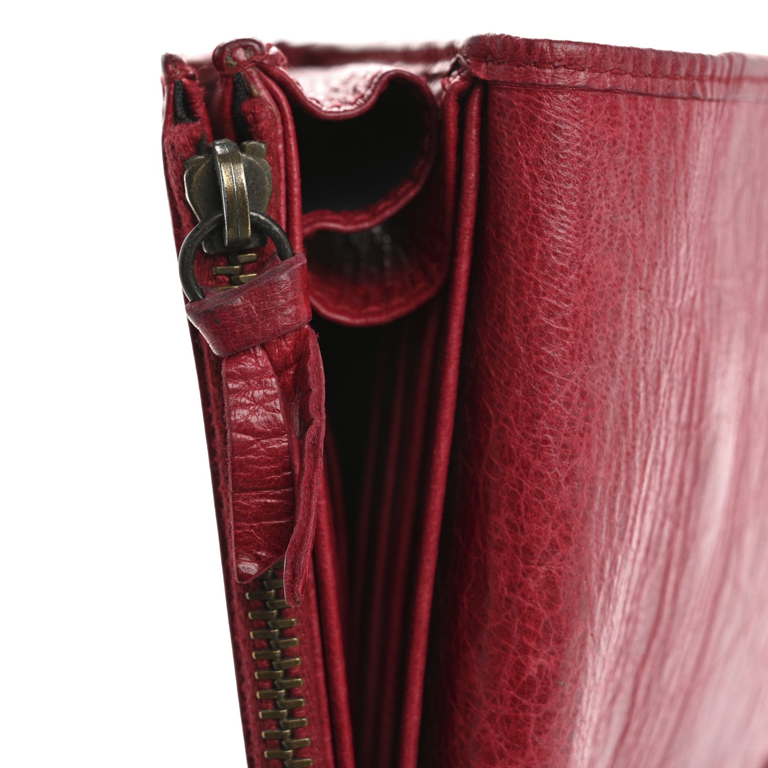 Balenciaga Agneau Gold Hardware Continental Zip Around Wallet Rose Thulian 10 of 16