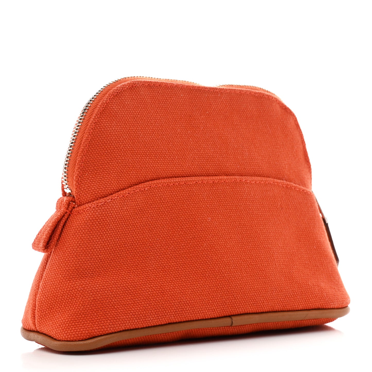 Cotton Canvas Mini Bolide Travel Cosmetic Pouch Feu