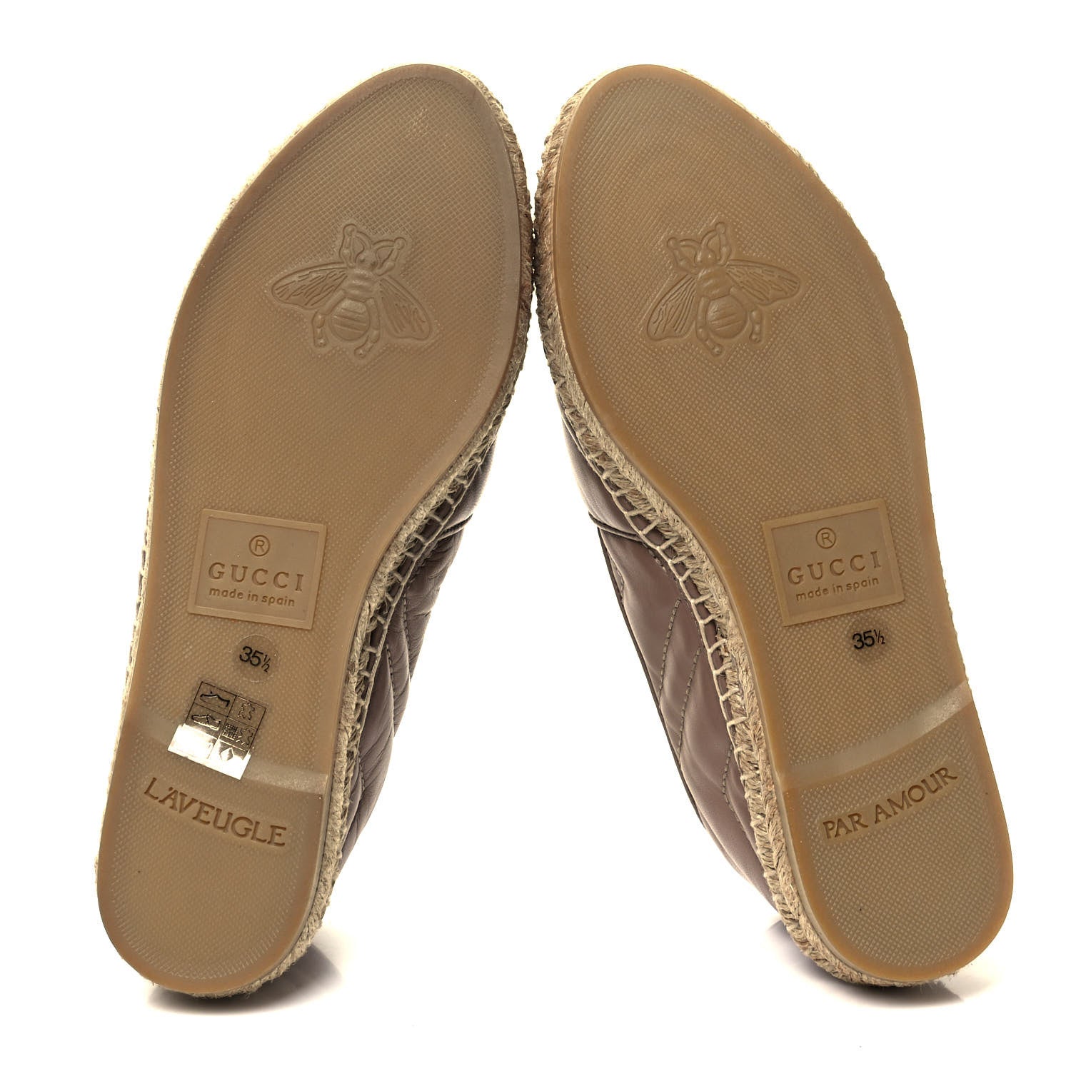 Gucci Nappa Matelasse GG Marmont Espadrilles 35.5 Porcelain Rose 5 of 7
