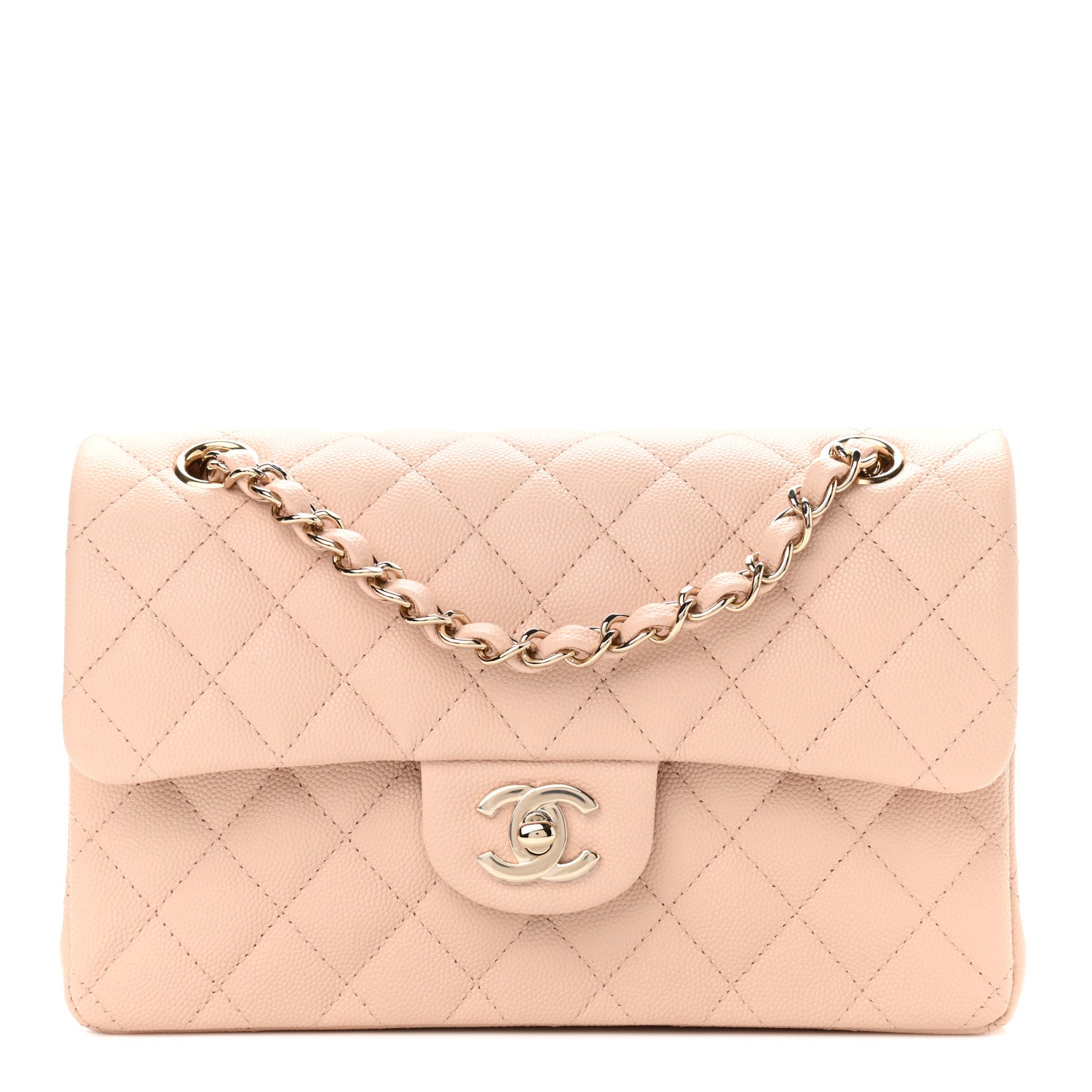 Chanel Caviar Quilted Small Double Flap Beige 1 of 9