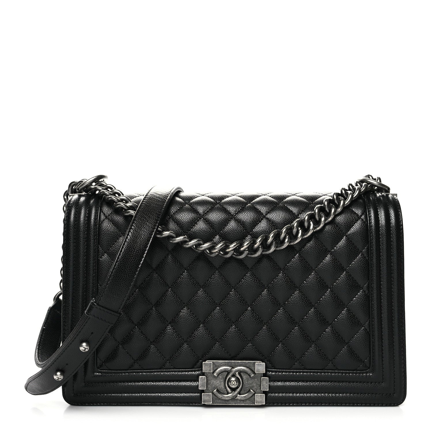 Chanel Caviar Quilted New Medium Boy Flap Black 1 of 11