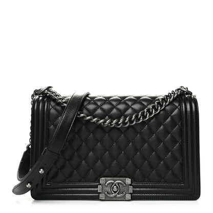 Chanel Caviar Quilted New Medium Boy Flap Black 1 of 11