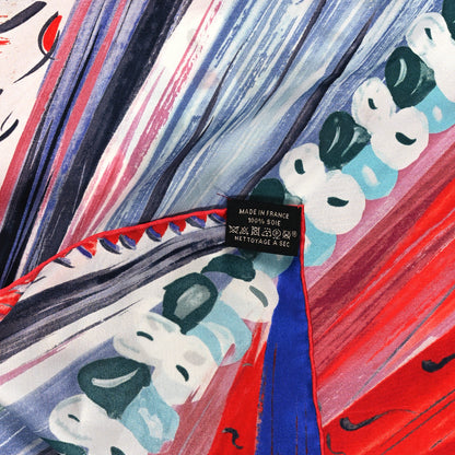 Hermes Silk Geant Larubizana Le Bouclier de la Beaute Scarf 140 Rouge 3 of 3