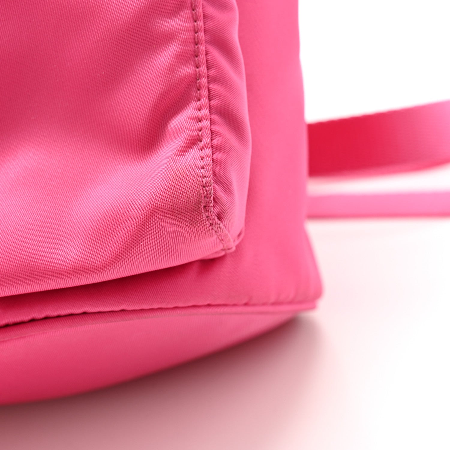 Prada Nylon Vela Double Buckle Backpack Fuxia 10 of 13