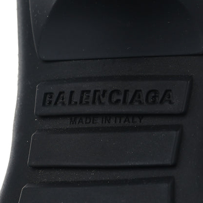 Balenciaga Calfskin Distressed Biker Boots 38 White Beige Black 7 of 7