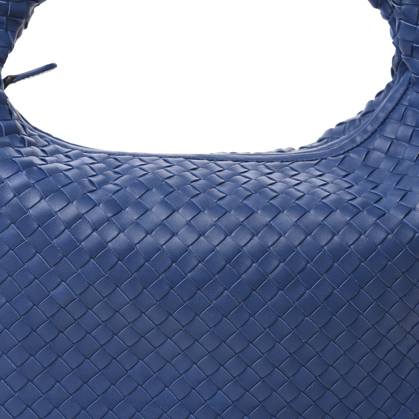 Nappa Intrecciato Medium Veneta Hobo Blue