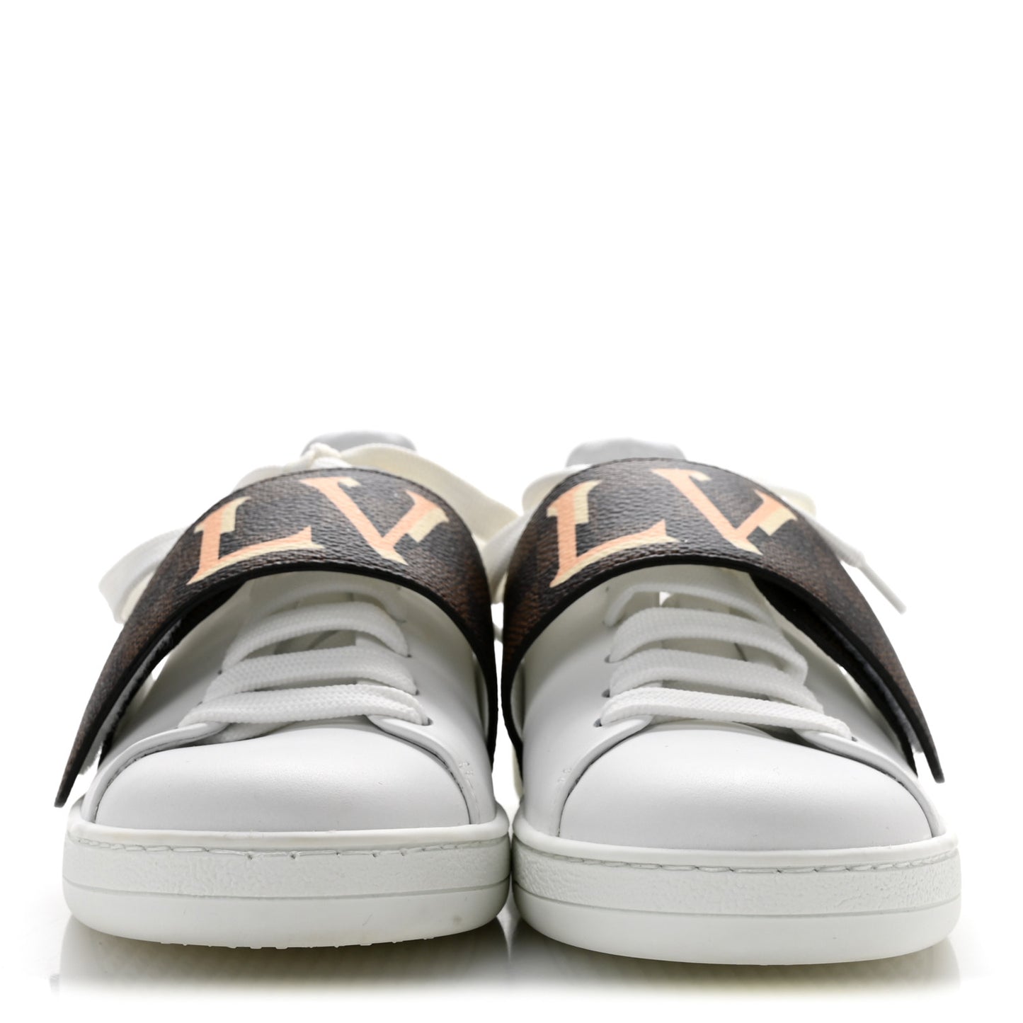 Damier Ebene Front Row Sneaker 37 White